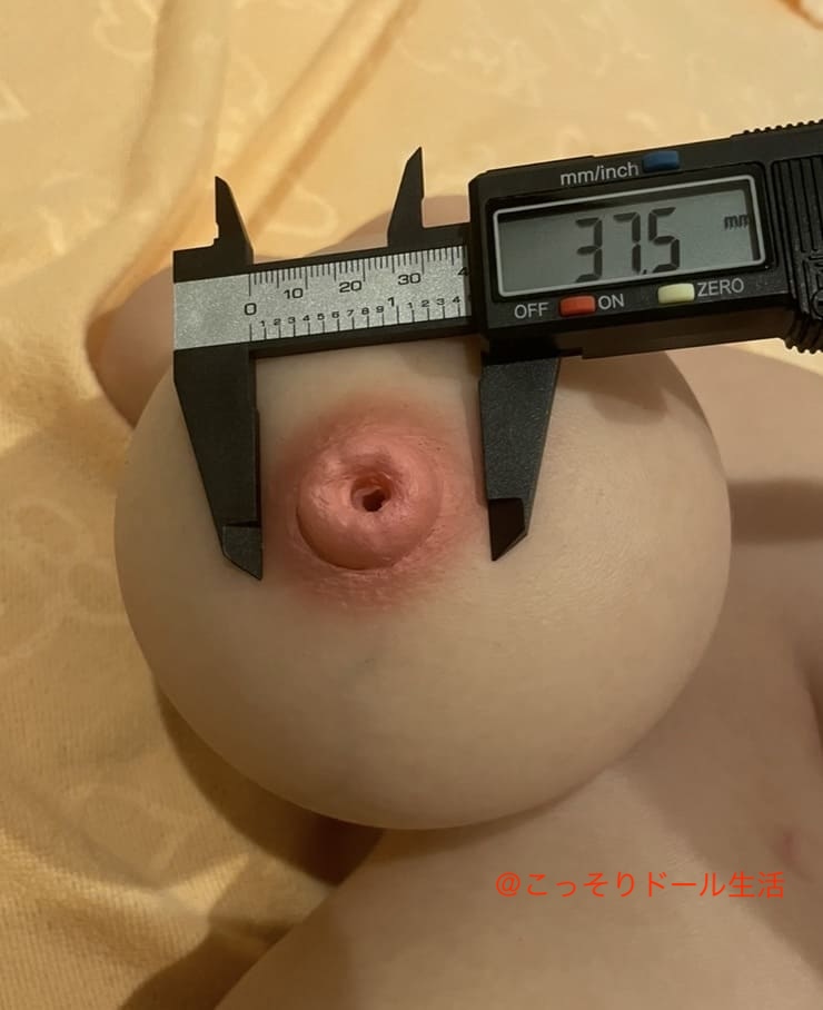 Tsukika（ツキカ）7.5kg半身トルソードール実寸乳輪サイズ3.75cm